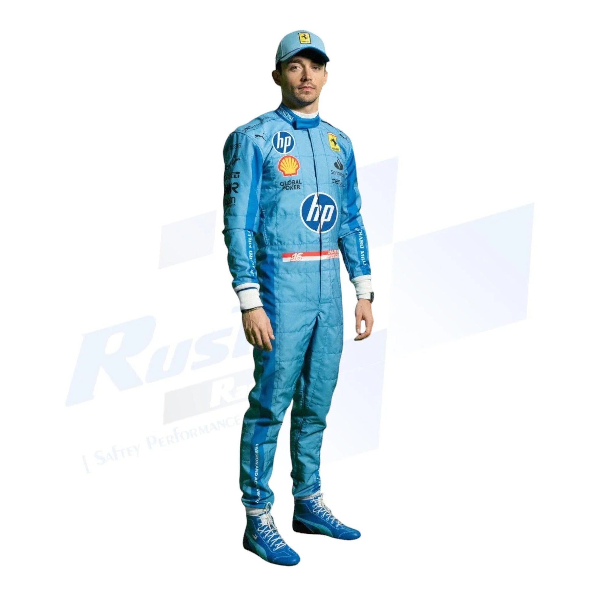 2024 Charles Leclerc HP Miami GP F1 Race Suit - F1 Vintage Racewear