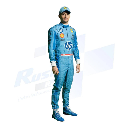 2024 Charles Leclerc HP Miami GP F1 Race Suit - F1 Vintage Racewear