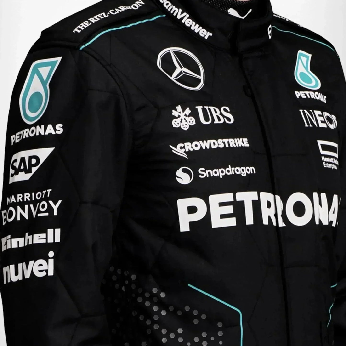 2024 Lewis Hamilton George Russell Mercedes AMG F1 Team Race Suit - F1 Vintage Racewear