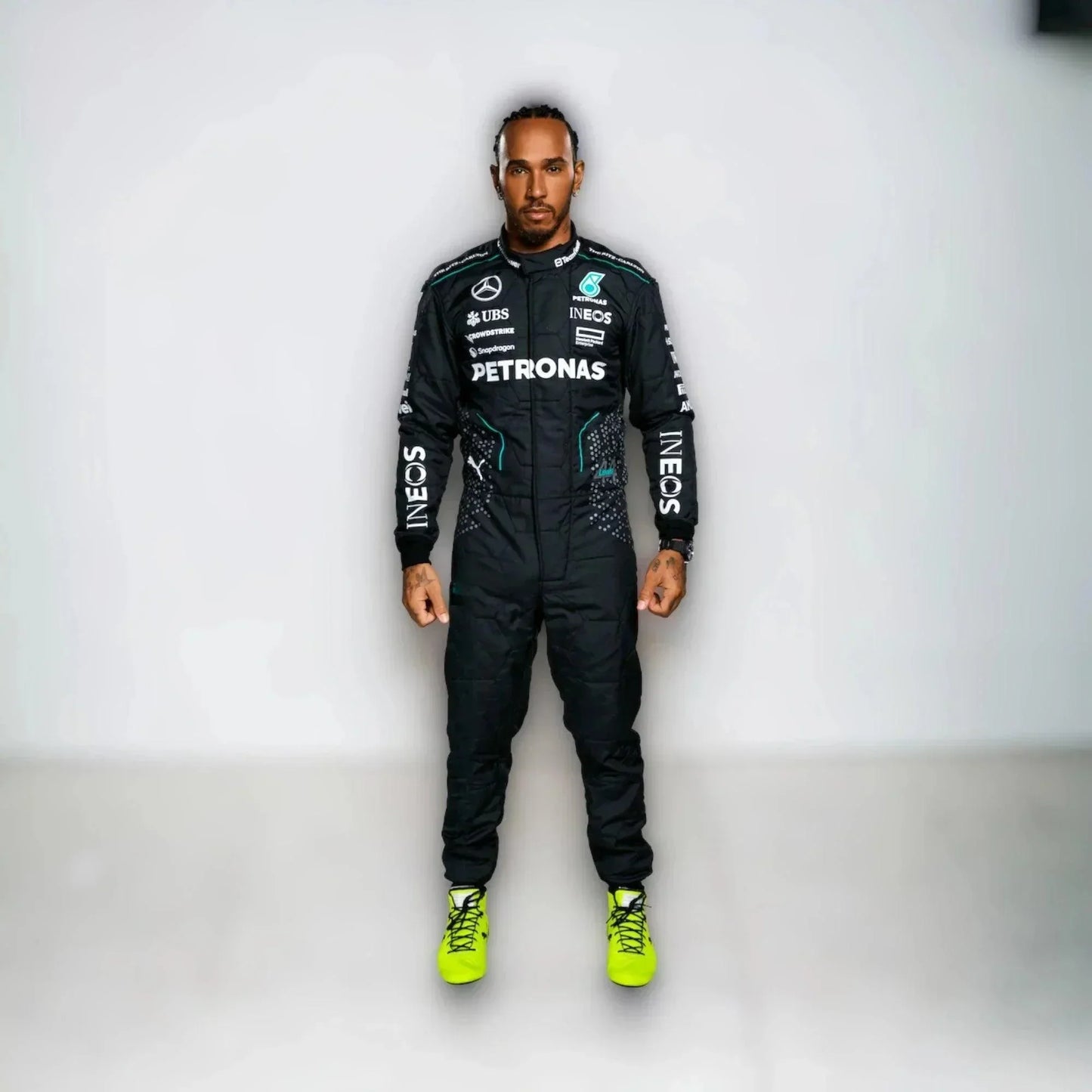 2024 Lewis Hamilton George Russell Mercedes AMG F1 Team Race Suit - F1 Vintage Racewear