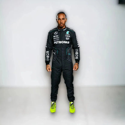 2024 Lewis Hamilton George Russell Mercedes AMG F1 Team Race Suit - F1 Vintage Racewear