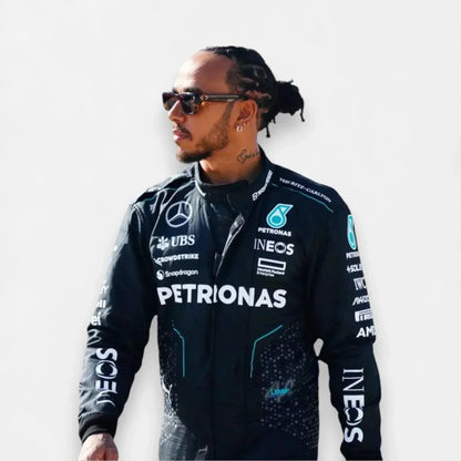 2024 Lewis Hamilton George Russell Mercedes AMG F1 Team Race Suit - F1 Vintage Racewear