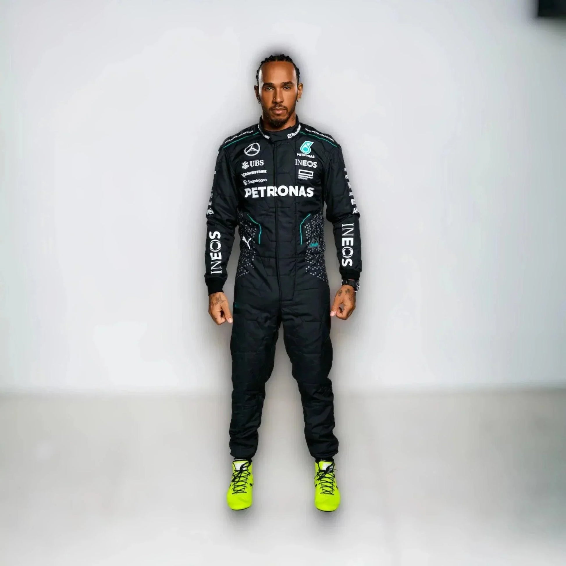 2024 Lewis Hamilton Mercedes-AMG Petronas F1 team Suit - F1 Vintage Racewear