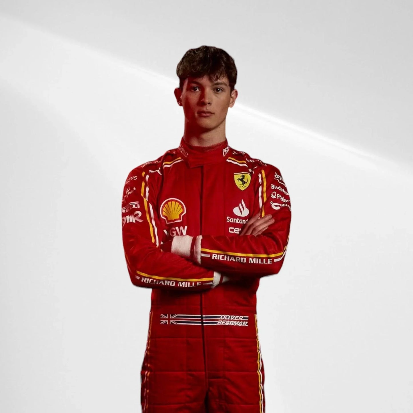 2024 Oliver Bearman Carlos Sainz Scuderia Ferrari Race suit New - F1 Vintage Racewear