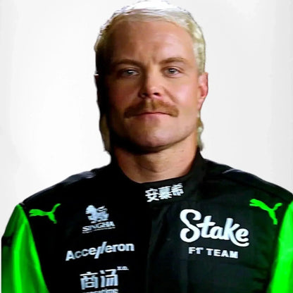 2024 Valtteri Bottas Kick Sauber F1 Team Stake Race Suit - F1 Vintage Racewear