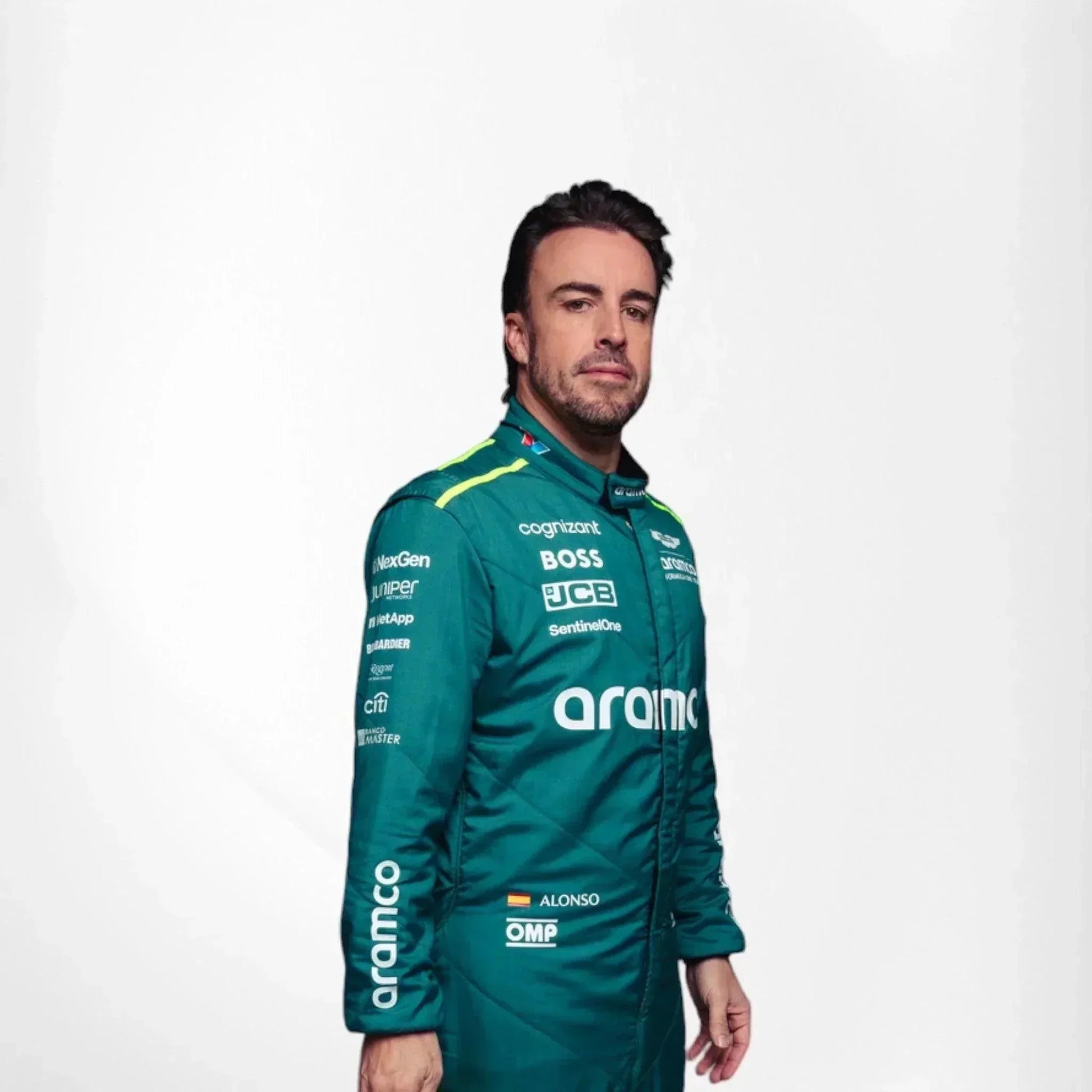 2024 Aston Martin Fernando Alonso Lance Stroll F1 Team Race Suit