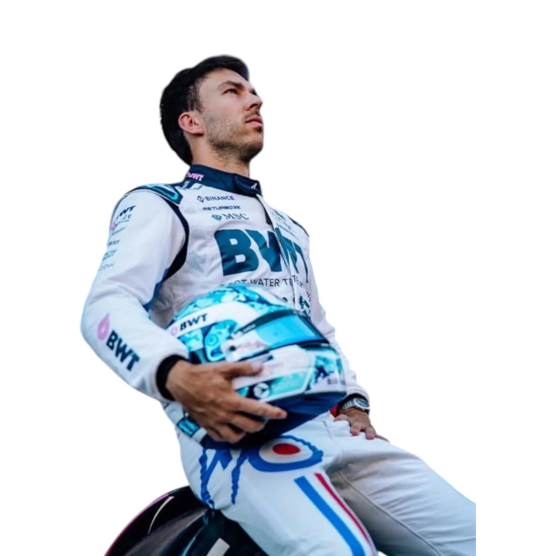 2025 Pierre Gasly Alpine BWT F1 Race Suit 70th Anniversary - Spanish GP - F1 Vintage Racewear