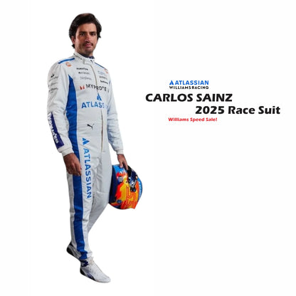 2025 Carlos Sainz Williams F1 Race Suit Replica