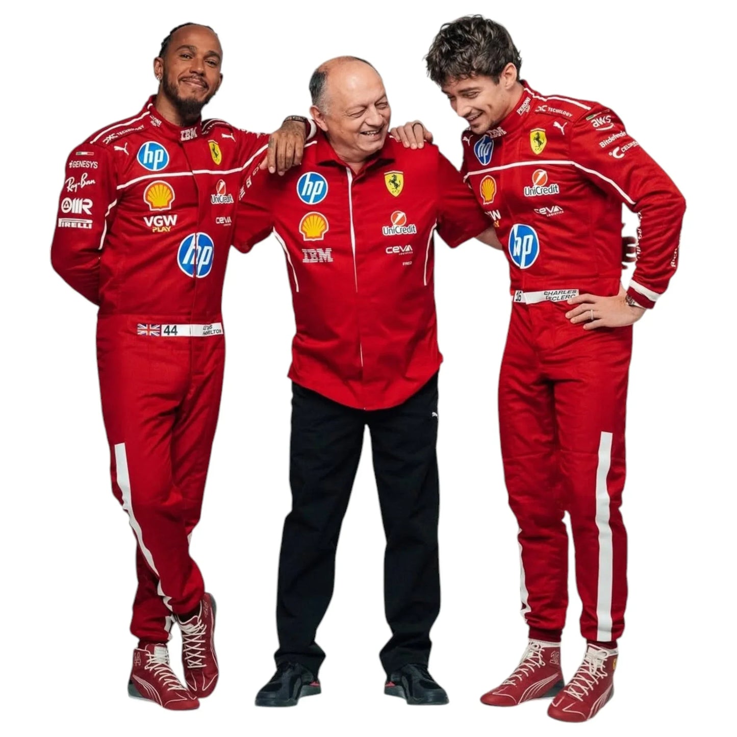 2025 Scuderia Ferrari HP F1 Drivers Race Suit - F1 Vintage Racewear
