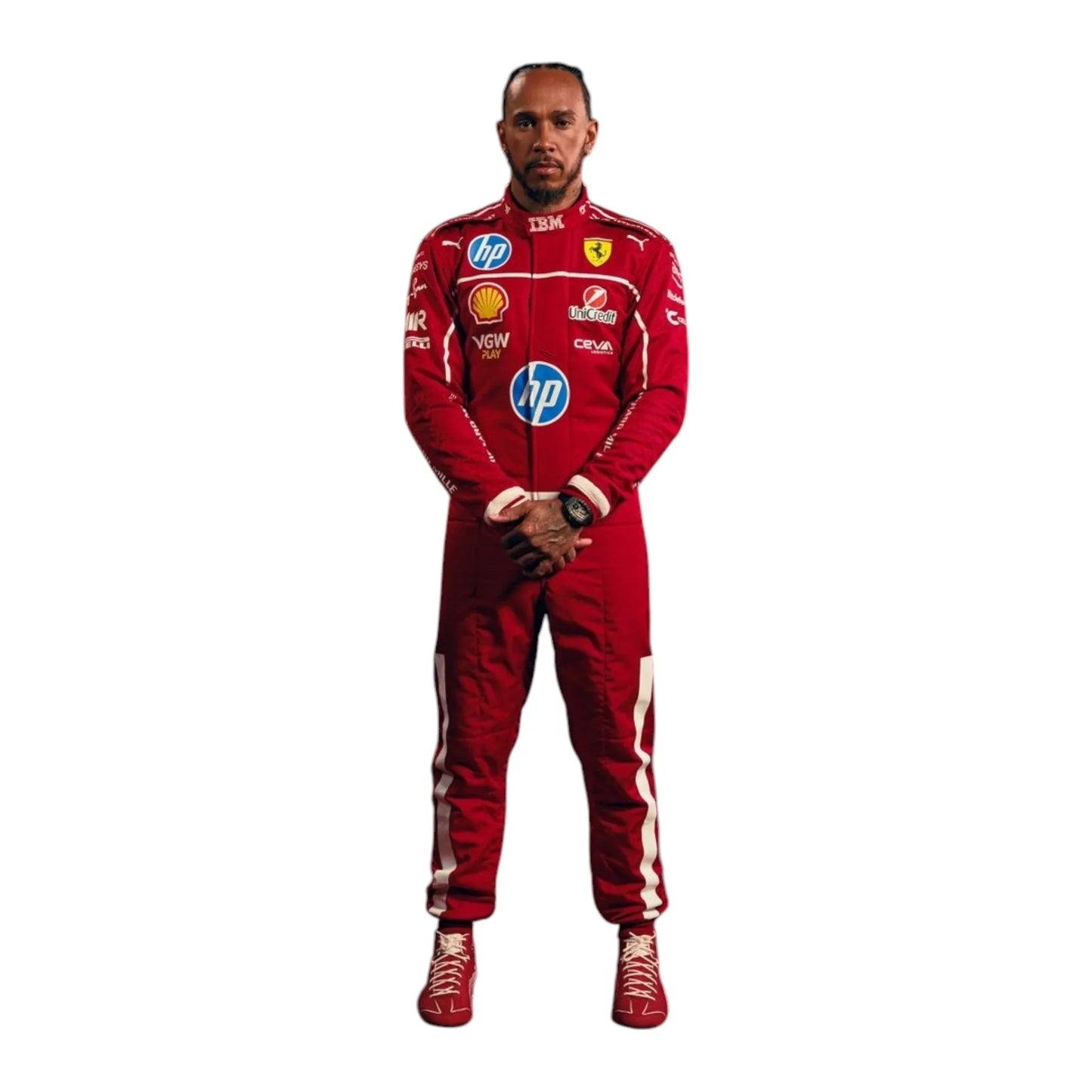 2025 Scuderia Ferrari HP F1 Drivers Race Suit - F1 Vintage Racewear
