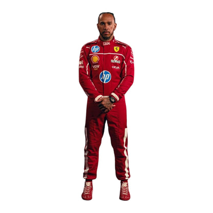 2025 Scuderia Ferrari HP F1 Drivers Race Suit - F1 Vintage Racewear