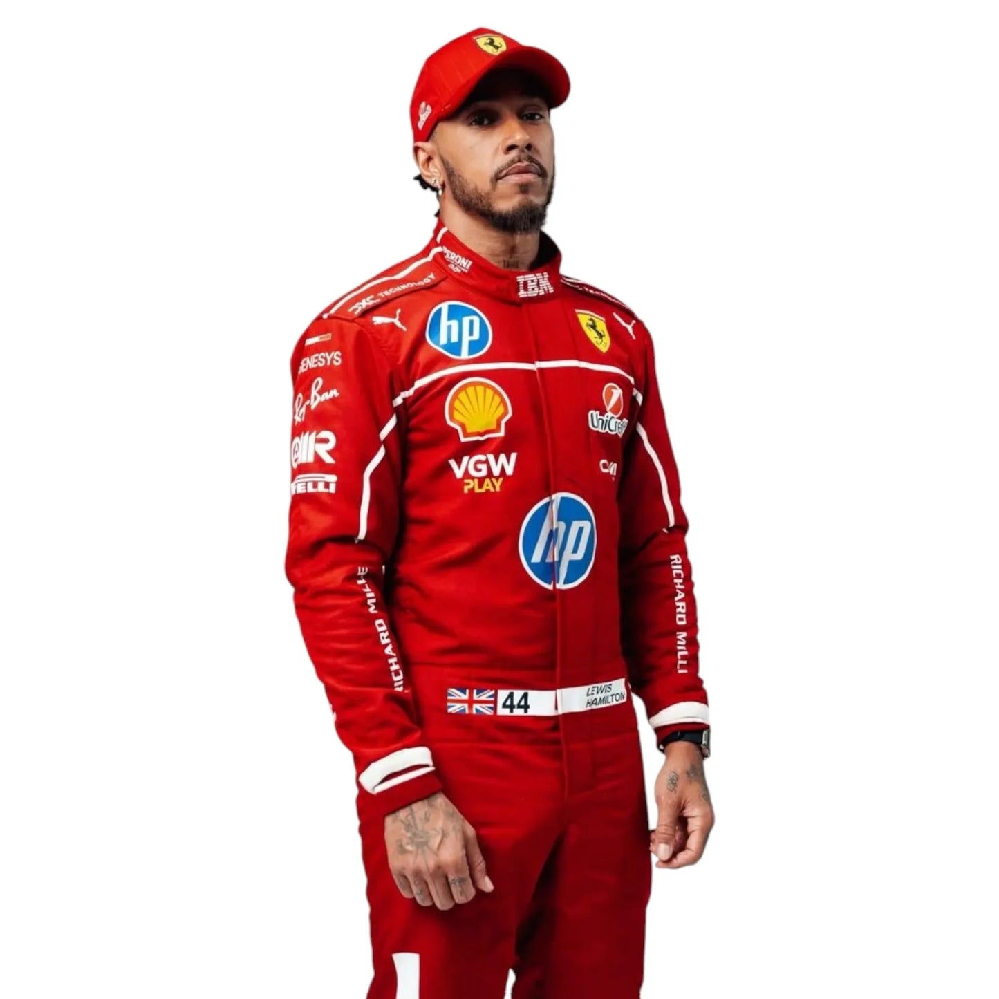 2025 Scuderia Ferrari HP F1 Drivers Race Suit - F1 Vintage Racewear