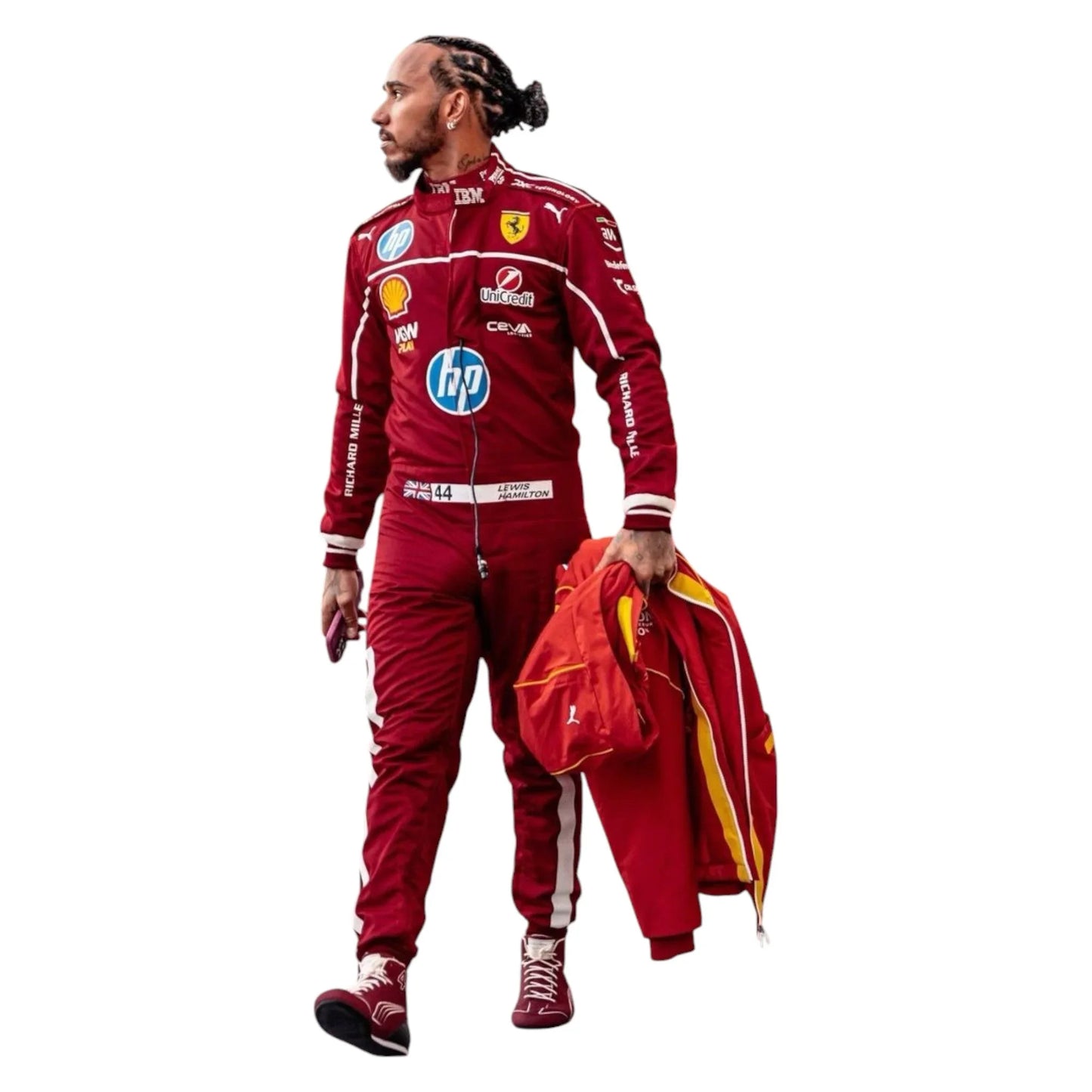 2025 Scuderia Ferrari HP F1 Drivers Race Suit - F1 Vintage Racewear