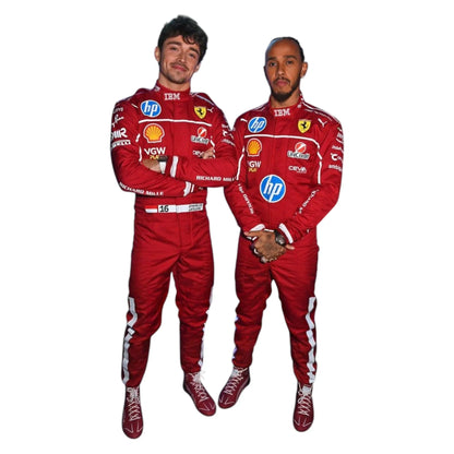 2025 Scuderia Ferrari HP F1 Drivers Race Suit - F1 Vintage Racewear