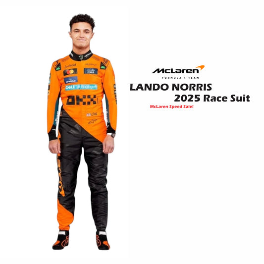 2025 Lando Norris New Race Suit Formula 1 Team McLaren