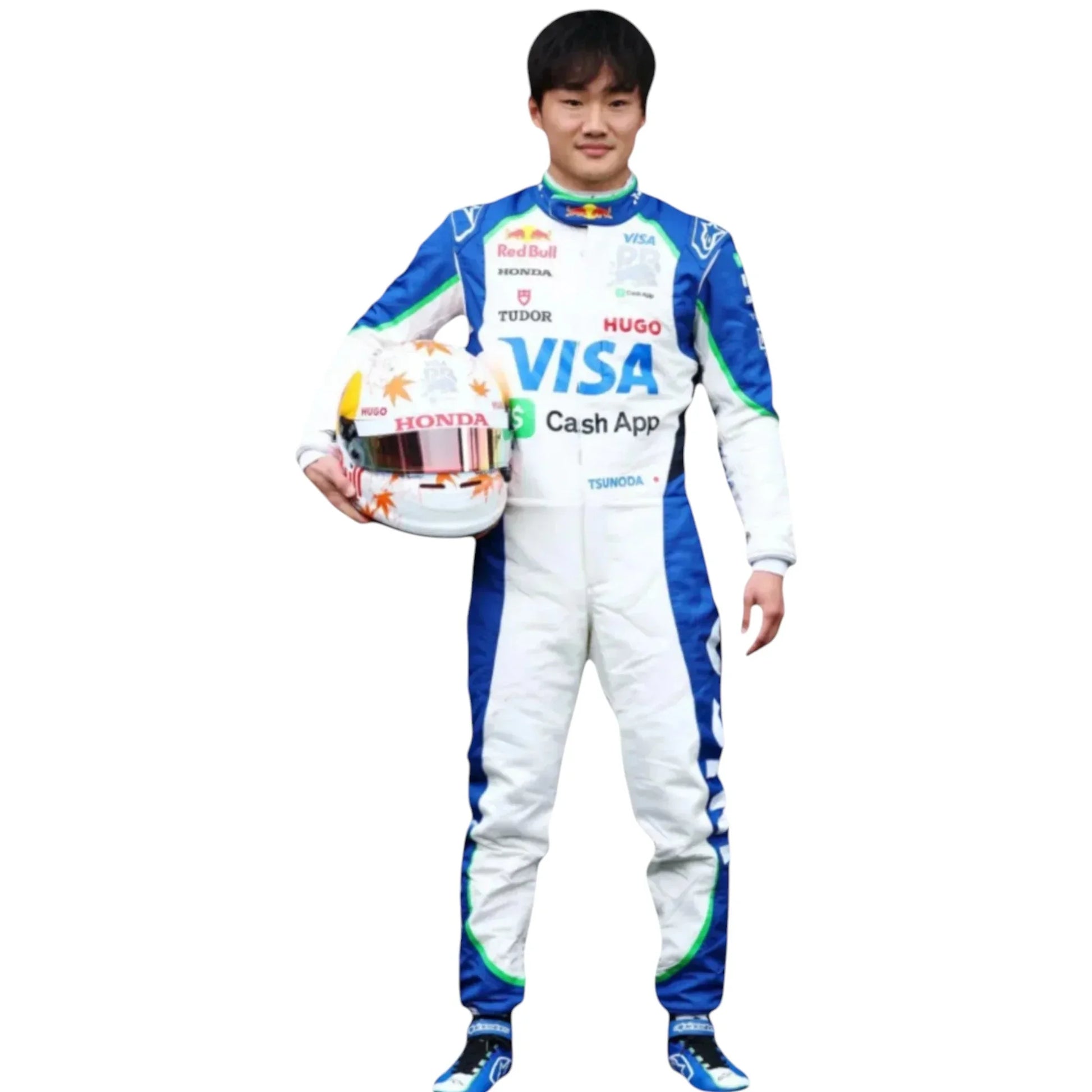 2025 Yuki Tsunoda Visa Cash App Racing Bulls F1 Race Suit - F1 Vintage Racewear