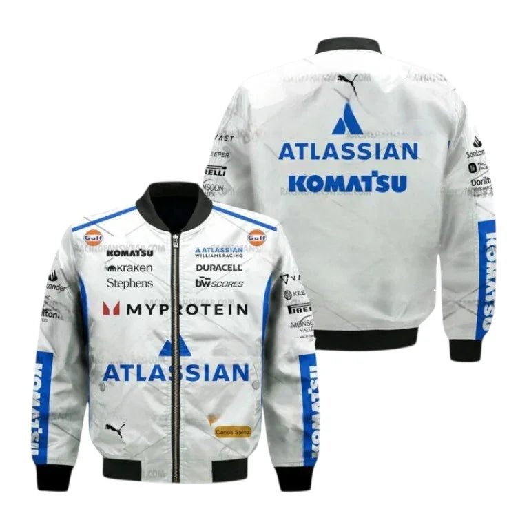 2025 Carlos Sainz Williams F1 Bomber Jacket – #55 Edition