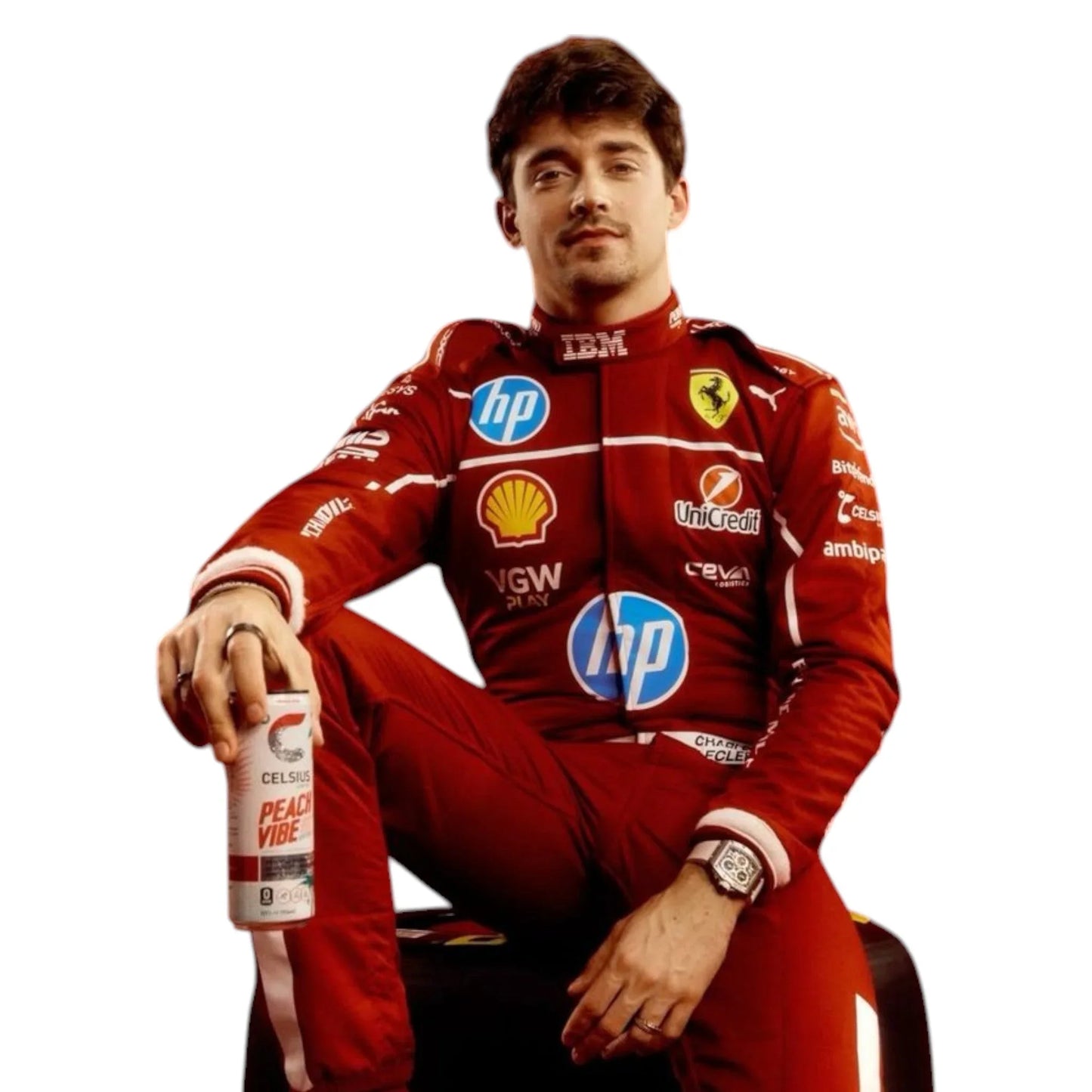 2025 Charles Leclerc Scuderia Ferrari F1 Team Race Suit