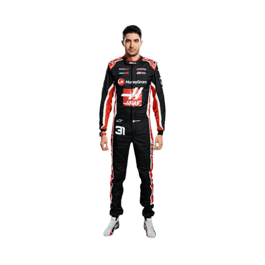 2025 Esteban Ocon Haas F1 Team Race Suit - F1 Vintage Racewear
