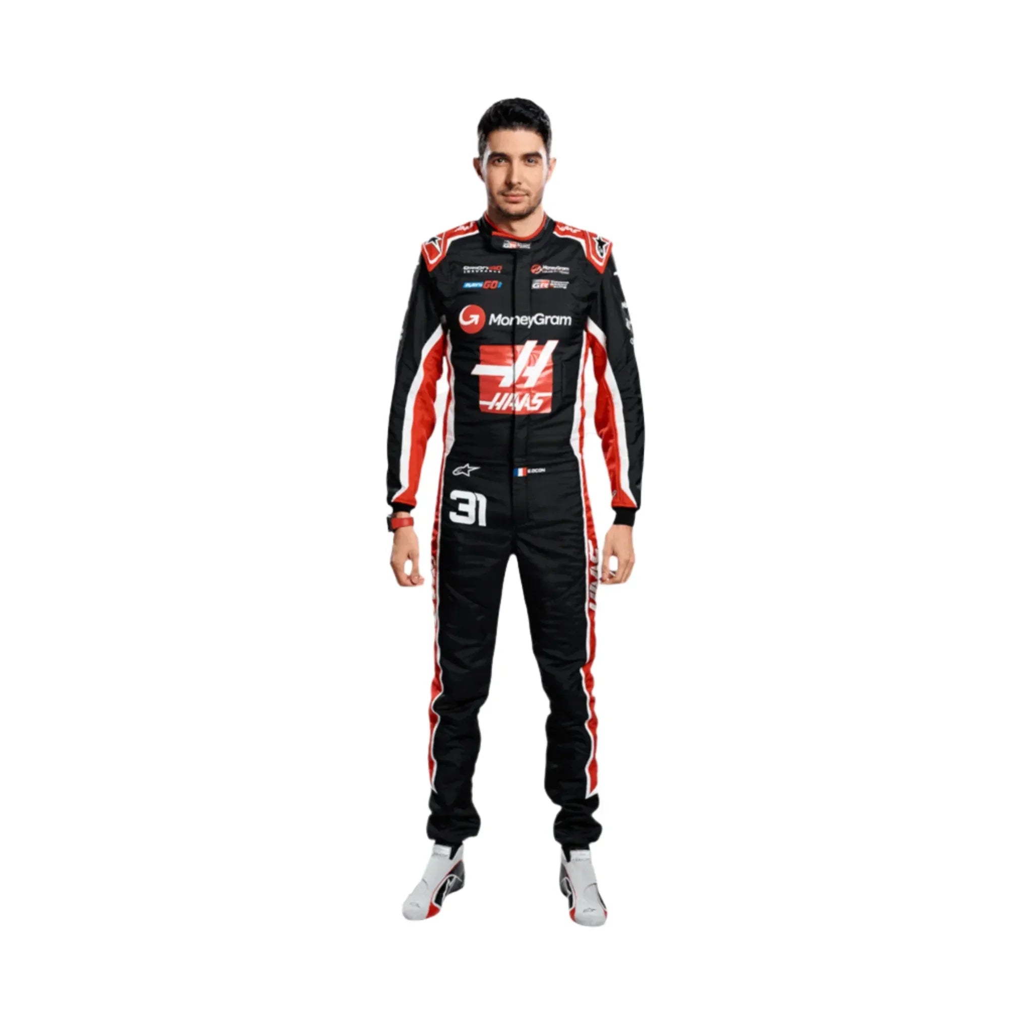 2025 Esteban Ocon Haas F1 Team Race Suit - F1 Vintage Racewear