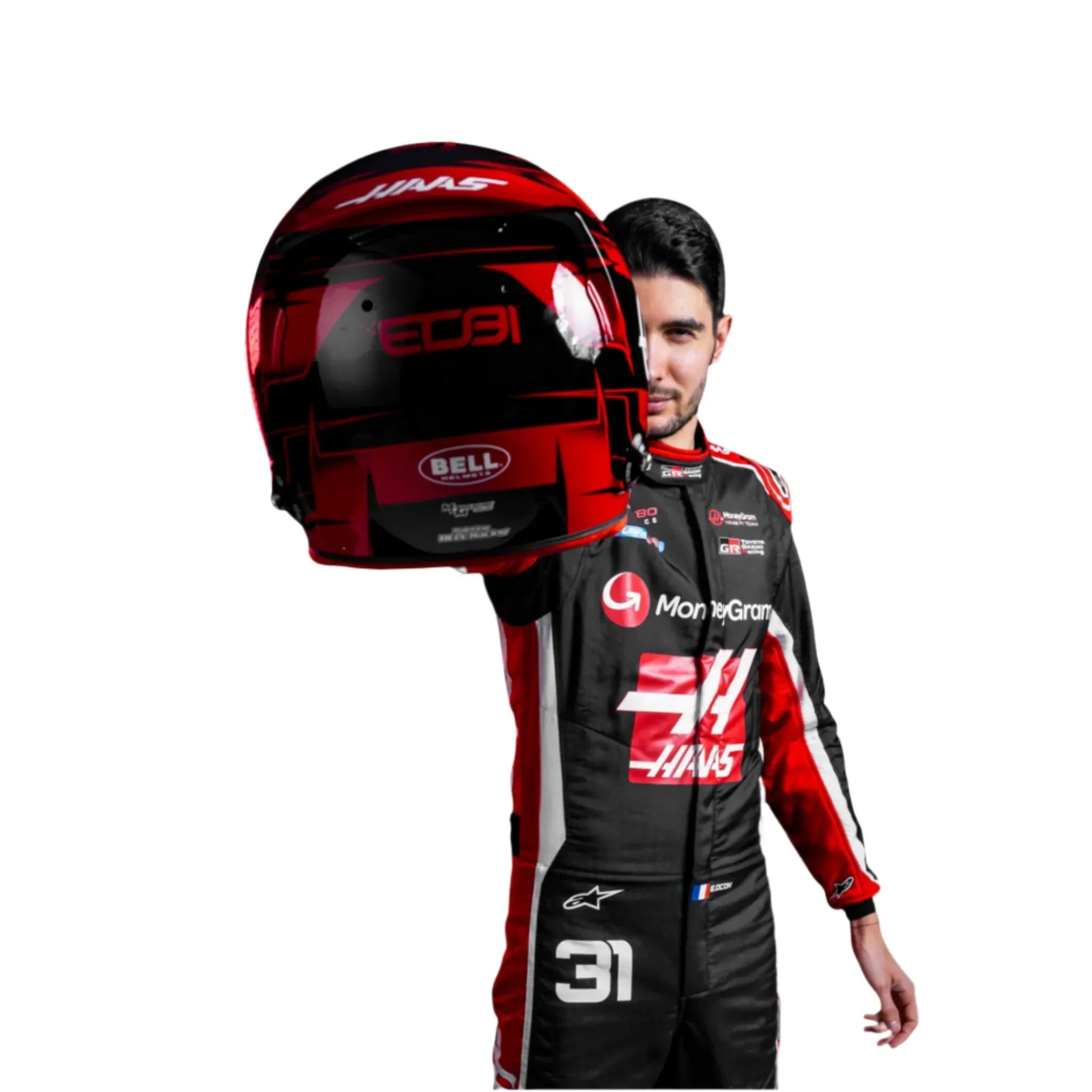 2025 Esteban Ocon Haas F1 Team Race Suit - F1 Vintage Racewear