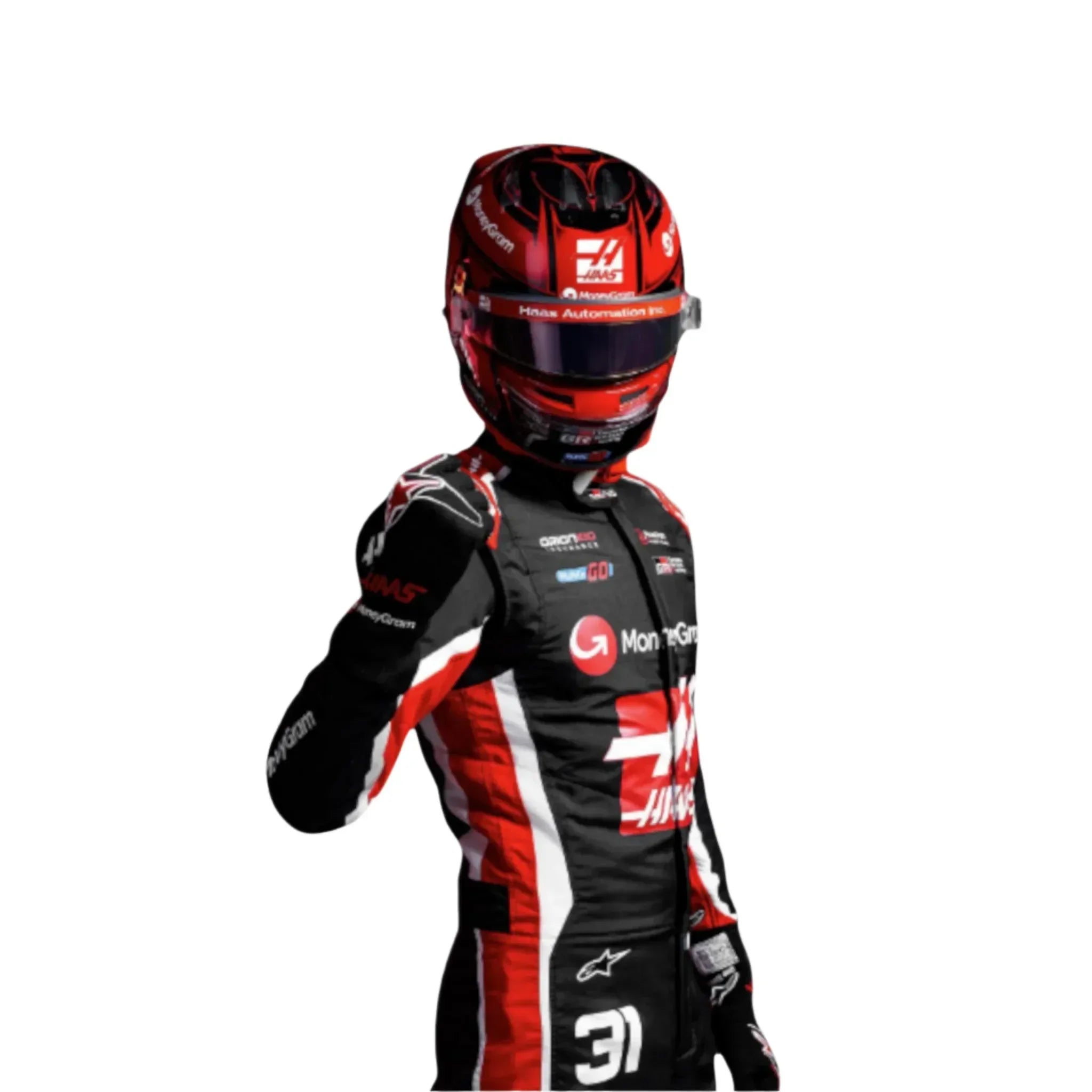 2025 Esteban Ocon Haas F1 Team Race Suit - F1 Vintage Racewear