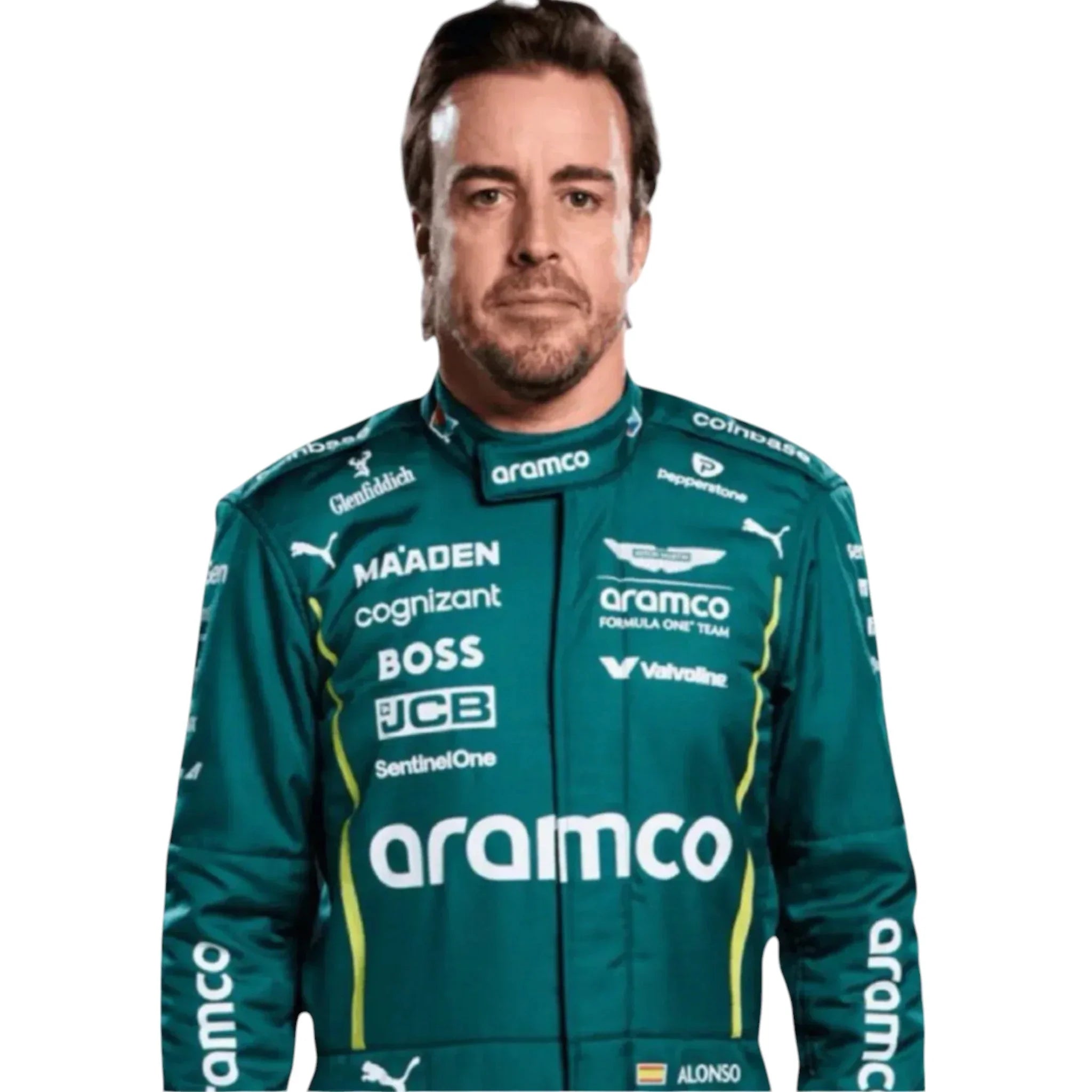 2025 Fernando Alonso Aston Martin F1 Team Race Suit - F1 Vintage Racewear