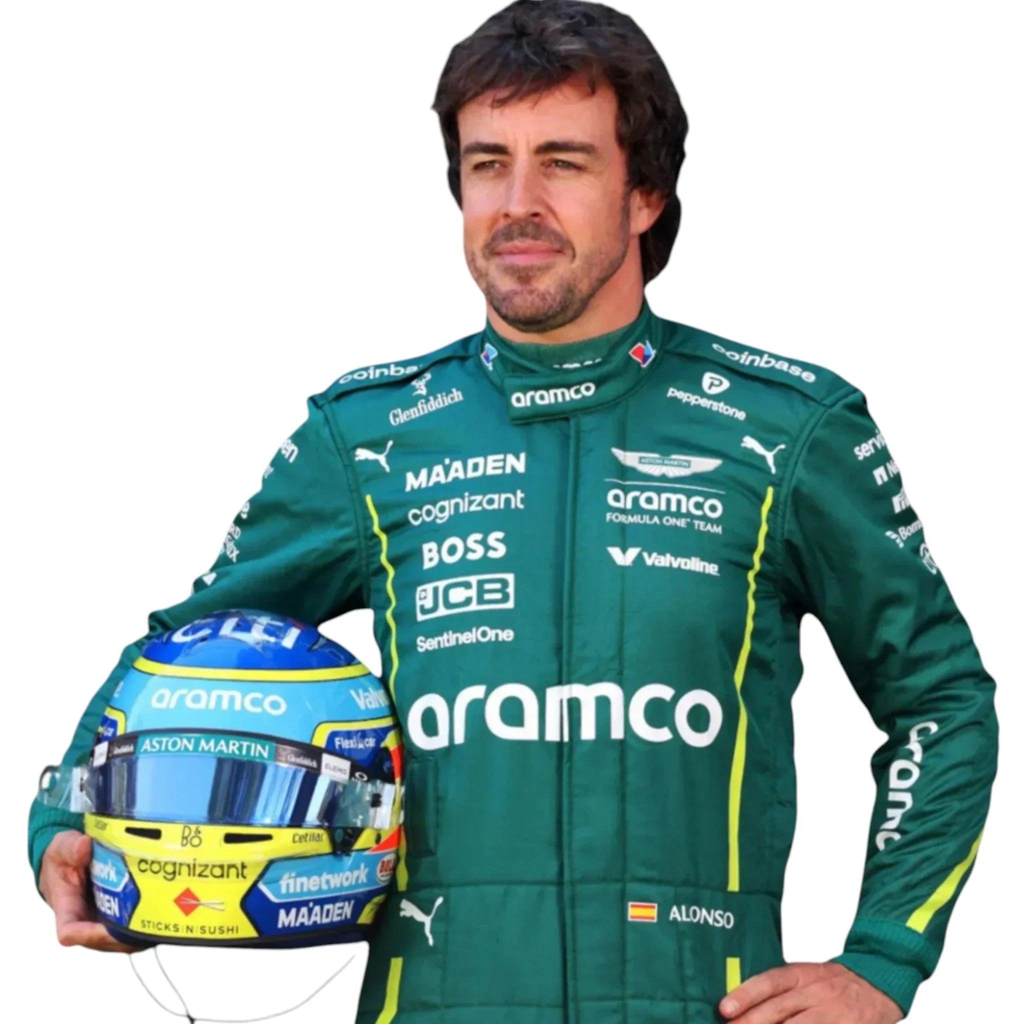 2025 Fernando Alonso Aston Martin F1 Team Race Suit - F1 Vintage Racewear