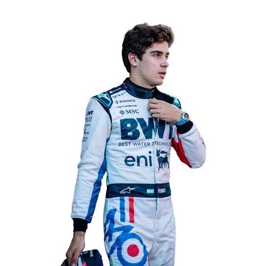2025 Franco Colapinto Alpine BWT F1 Race Suit 70th Anniversary - Spanish GP
