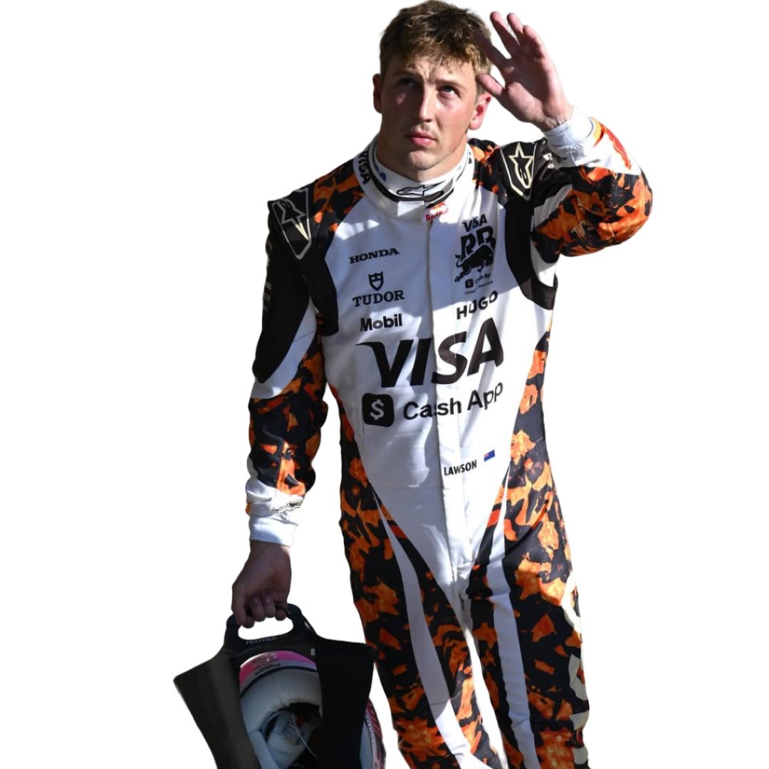 2025 Isack Hadjar F1 Race Suit Visa Cash App Bulls – US GP