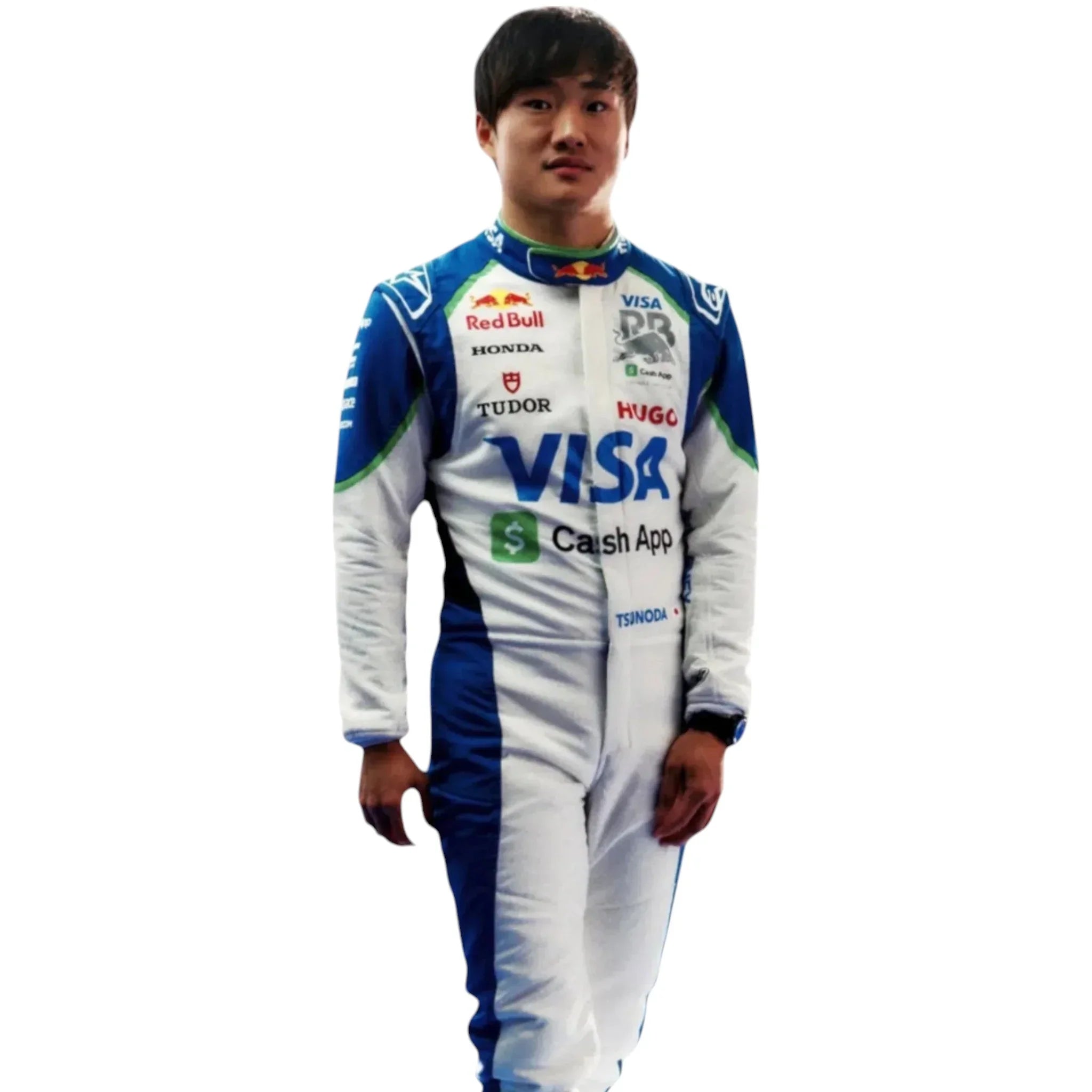 2025 Yuki Tsunoda Visa Cash App Racing Bulls F1 Race Suit - F1 Vintage Racewear