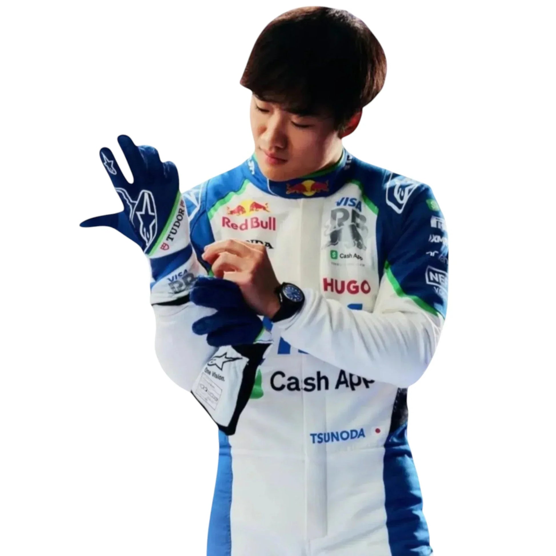 2025 Yuki Tsunoda Visa Cash App Racing Bulls F1 Race Suit - F1 Vintage Racewear