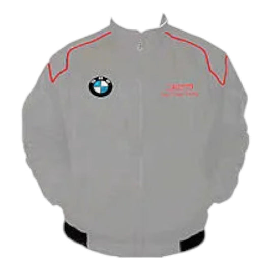 BMW 325 Racing Jacket Light Gray - F1 Vintage Racewear