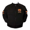 Viper Fangs Racing Jacket Black with Orange Embroidery - Vintage F1 Racewear