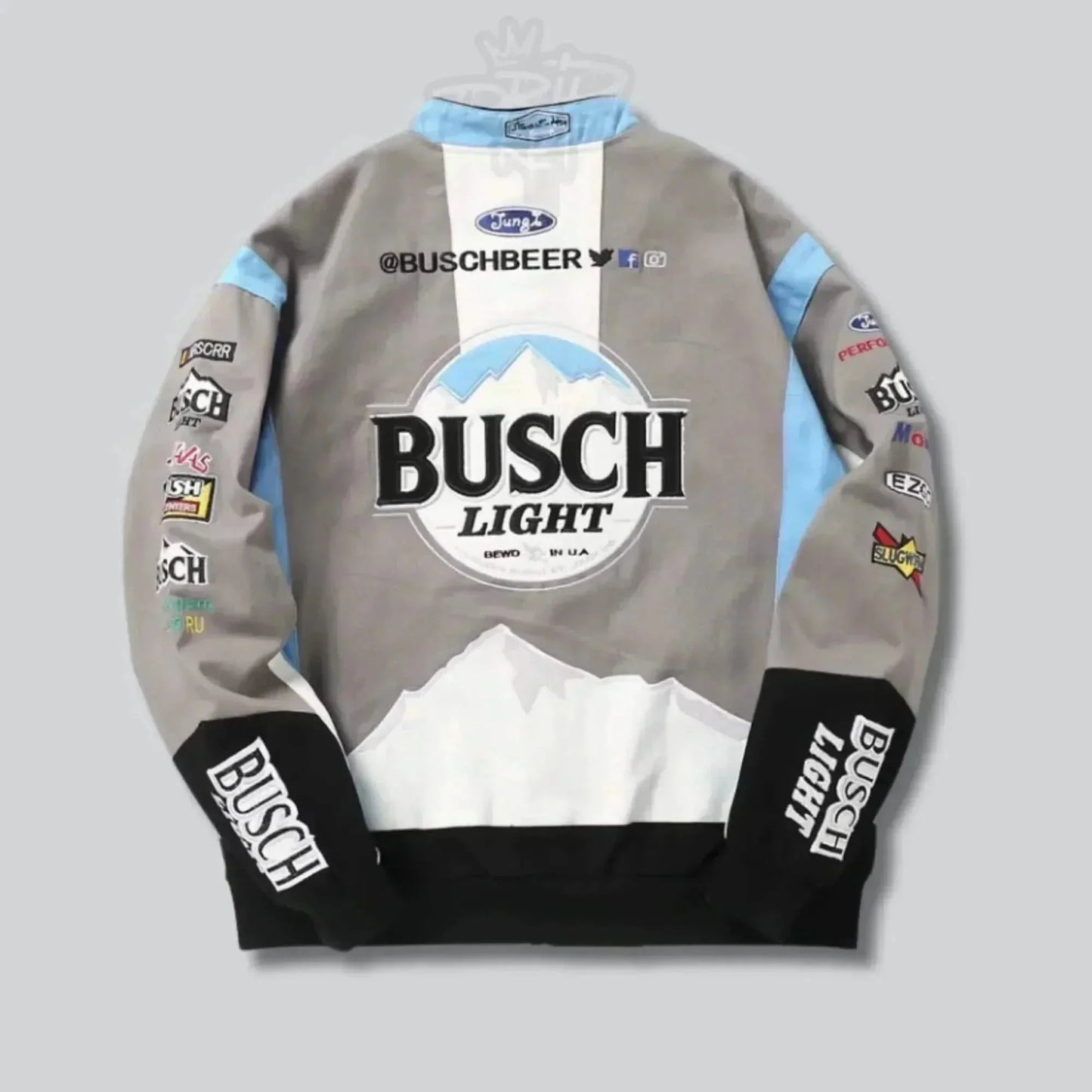 BUSCH LIGHT GREY COAT - F1 Vintage Racewear