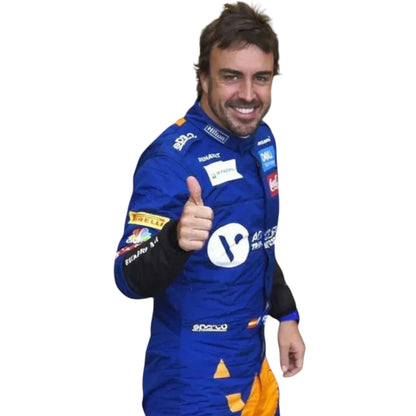 2019 Fernando Alonso Mclaren F1 Race Suit - F1 Vintage Racewear