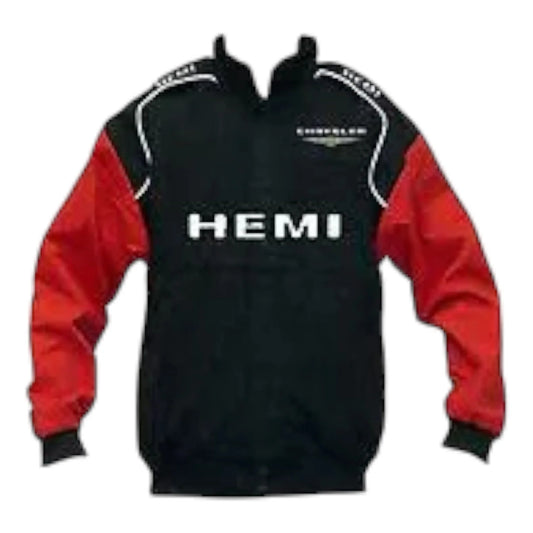 Chrysler Hemi Logo Racing Jacket Black and Red - F1 Vintage Racewear