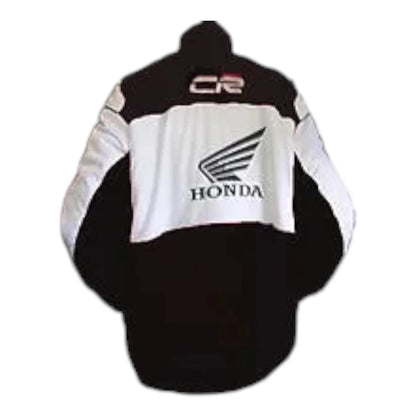 Honda Racing Jacket Black and White - F1 Vintage Racewear