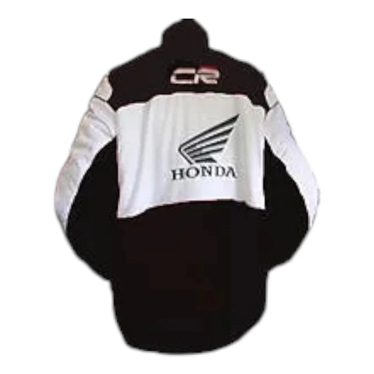 Honda Racing Jacket Black and White - F1 Vintage Racewear