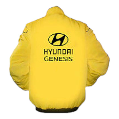 Hyundai Genesis Racing Jacket Yellow and Black - F1 Vintage Racewear