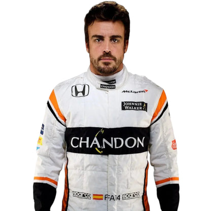 Fernando Alonso 2017 McLaren Formula One Race Suit Replica - F1 Vintage Racewear