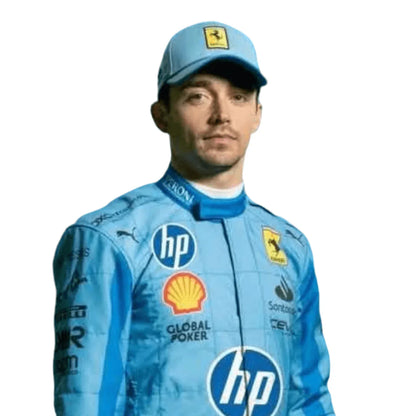 2024 Scuderia Ferrari HP Miami Grand Prix F1 Race Suit - F1 Vintage Racewear