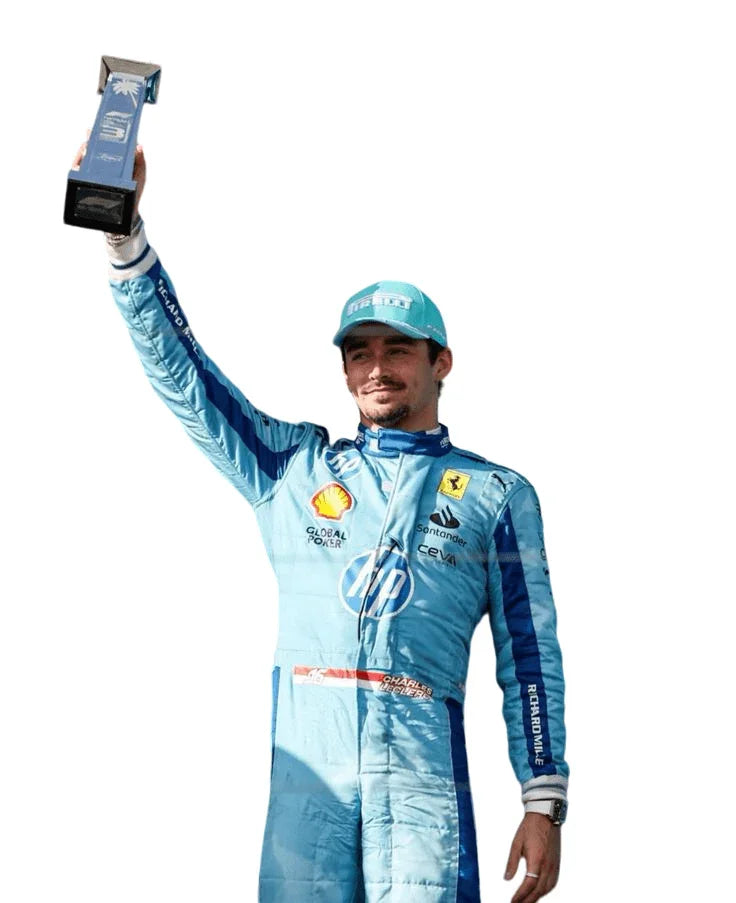 2024 Scuderia Ferrari HP Miami Grand Prix F1 Race Suit - F1 Vintage Racewear