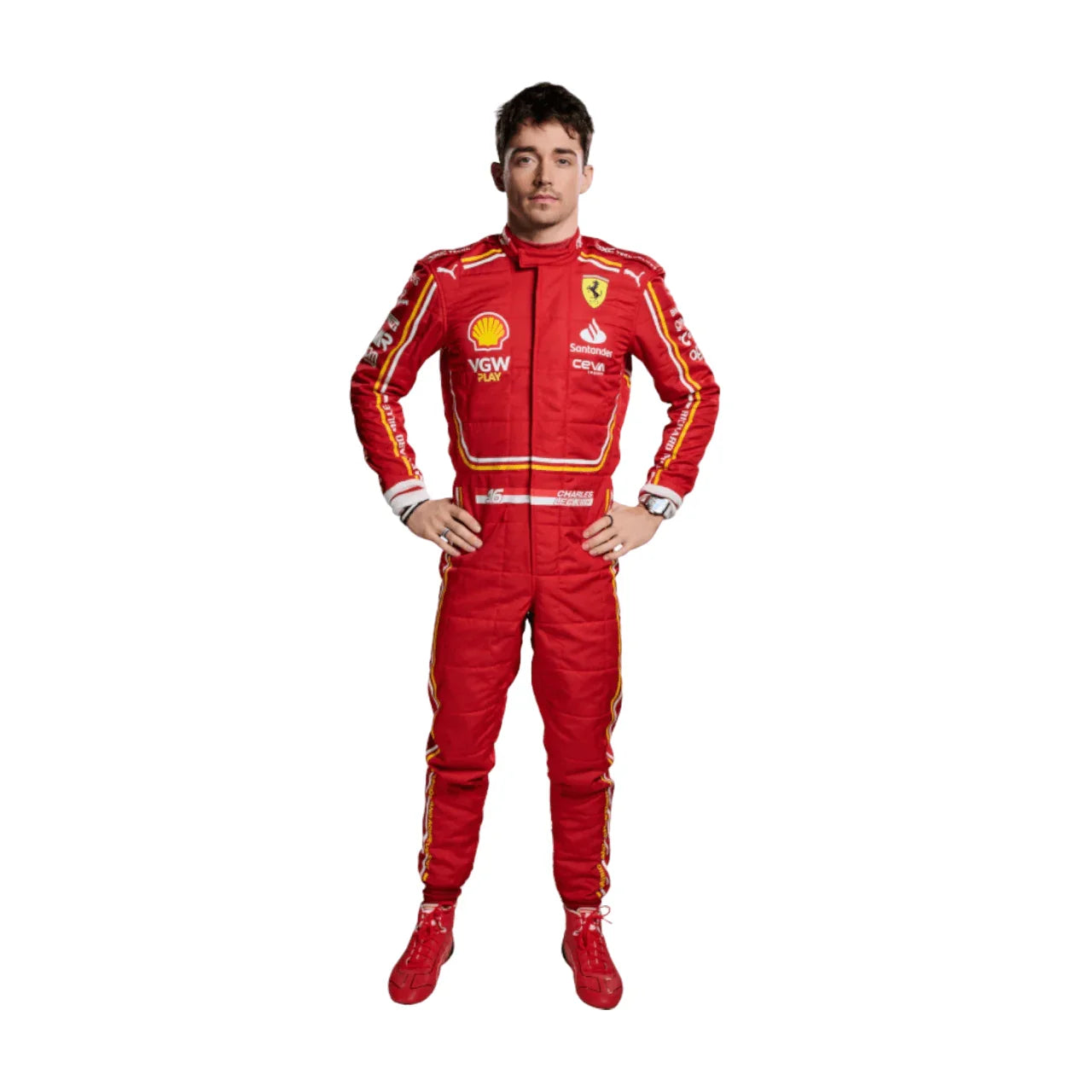 2024 Charles Leclerc Scuderia Ferrari Race suit New - F1 Vintage Racewear