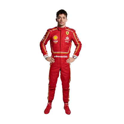 2024 Charles Leclerc Scuderia Ferrari Race suit New - F1 Vintage Racewear