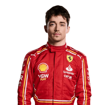 2024 Charles Leclerc Scuderia Ferrari Race suit New - F1 Vintage Racewear