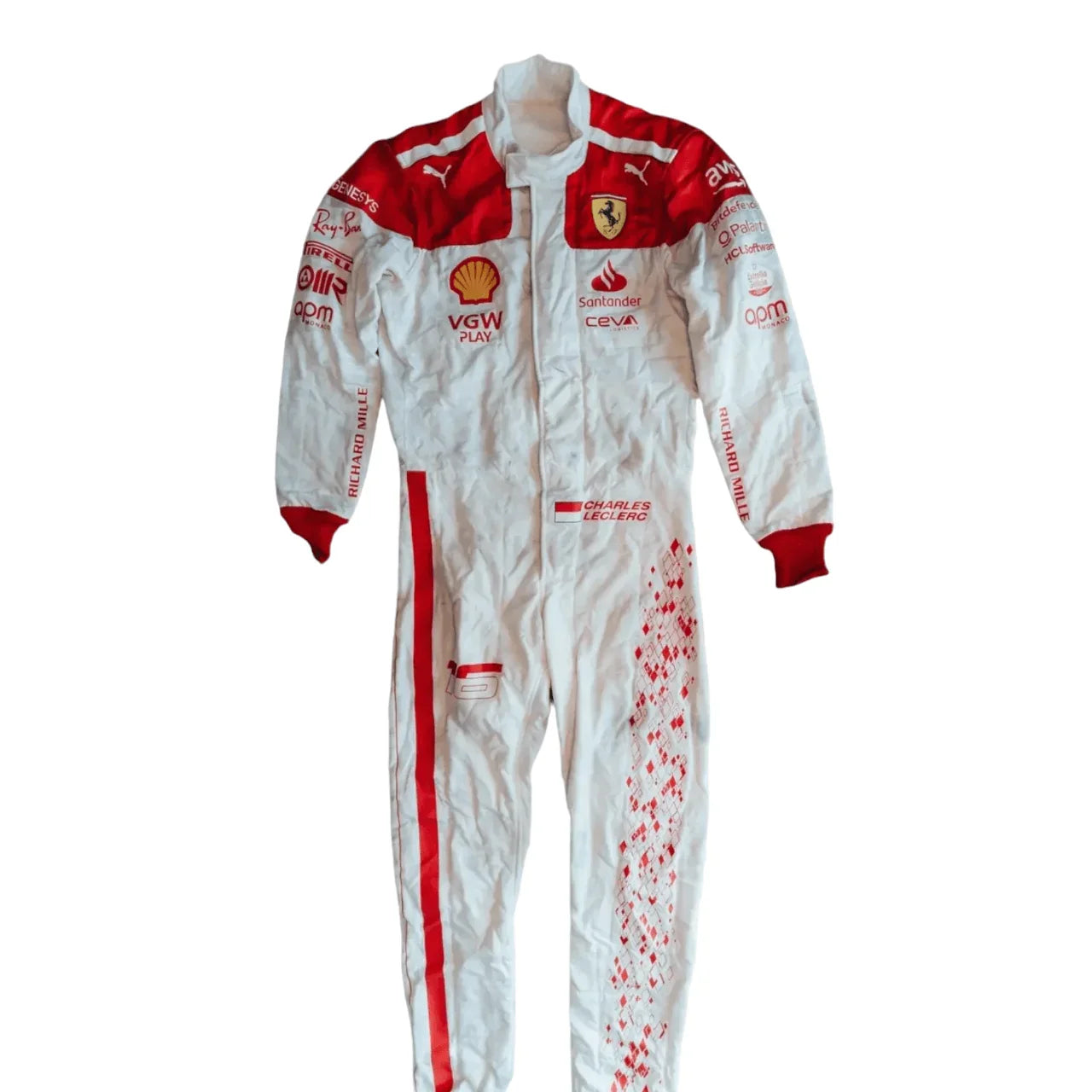 Charles Leclerc Ferrari 2023 F1 Race Suit - Monaco GP - F1 Vintage Racewear
