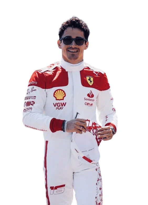 Charles Leclerc Ferrari 2023 F1 Race Suit - Monaco GP - F1 Vintage Racewear