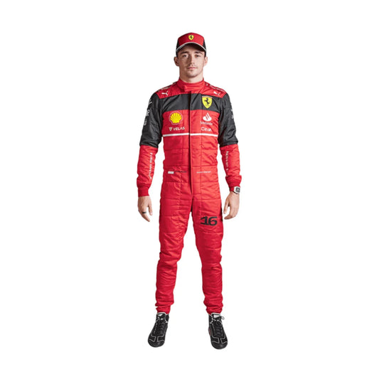 New Charles Leclerc 2022 Race Suit - F1 Vintage Racewear