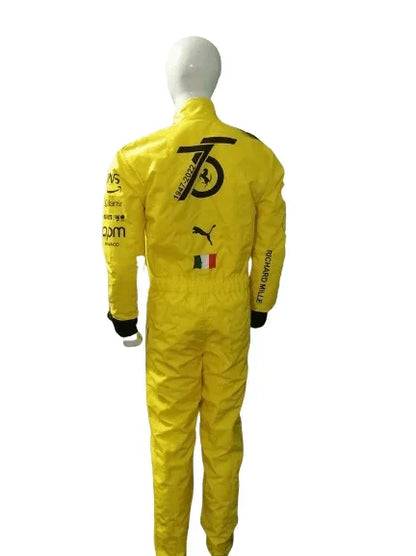 2022 Charles Leclerc Ferrari F1 Embroidered Racing Suit - MONZA GP - F1 Vintage Racewear